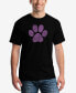 Фото #1 товара Men's XOXO Dog Paw Word Art Short Sleeve T-shirt
