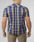 ფოტო #3 პროდუქტის Men's Irregular Check Short Sleeve Shirt