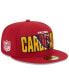 Фото #1 товара Men's Cardinal Arizona Cardinals 2023 NFL Draft 59FIFTY Fitted Hat