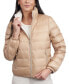 Фото #3 товара Women's Reversible Shine Down Puffer Coat, Created for Macy's