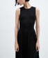 ფოტო #6 პროდუქტის Women's Asymmetrical Pleated Dress