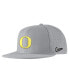 Фото #1 товара Men's Gray Oregon Ducks Aero True Baseball Performance Fitted Hat
