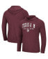 ფოტო #2 პროდუქტის Men's Heathered Maroon Texas A&M Aggies Campus Long Sleeve Hooded T-shirt