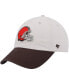 Men's '47 Cream, Brown Cleveland Browns Sidestep Clean Up Adjustable Hat
