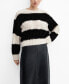 Фото #1 товара Women's Contrasting Stripes Sweater
