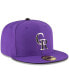 Фото #3 товара Men's Colorado Rockies Authentic Collection On Field 59FIFTY Structured Hat