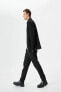 Фото #1 товара Брюки мужские Koton Модель Классические со шнурком в поясе и карманами Slim Fit