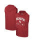 Фото #1 товара Men's Crimson Oklahoma Sooners Varsity Sleeveless Hoodie Tank Top