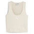 Puma Dare To Muted Motion Scoop Neck Tank Top Womens White Casual Athletic 6279