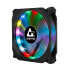 Chieftec CF-1225RGB - Fan - 12 cm - 1200 RPM - 16 dB - 53 cfm - Black