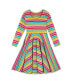 Фото #1 товара Платье для малышей Mightly Детское Органическое Платье с принтом 3/4 рукавами