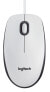 Фото #1 товара Logitech Mouse M100 - Ambidextrous - Optical - USB Type-A - 1000 DPI - White