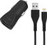 Ładowarka Energizer Energizer Car Charger 2xUSB + Lightning Cable (1.2m) black