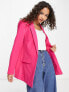 Pieces tailored blazer in pink