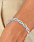 ფოტო #2 პროდუქტის Cubic Zirconia Pavé Mariner Link Chain Bracelet