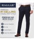 Men's Premium No Iron Khaki Slim-Fit Flat Front Pants
