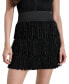 ფოტო #1 პროდუქტის Women's Studded Fringe Mini Skirt