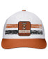 Men's White, Burnt Orange Texas Longhorns Retro Fade Snapback Hat