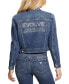 ფოტო #1 პროდუქტის Women's Delya Embellished Trucker Jacket