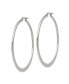 ფოტო #2 პროდუქტის Stainless Steel Polished Diameter Hoop Earrings