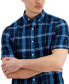 Фото #3 товара Men's Short Sleeve Printed Shirt, Created for Macy's