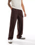 Фото #1 товара ASOS DESIGN smart low-rise waistband cargo trousers in brown