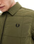 Fred Perry padded zip thru jacket in uniform green