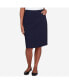 ფოტო #1 პროდუქტის Petite Classic Stretch Knee Length Skirt