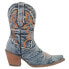 Фото #1 товара Dingo Y'all Need Dolly Embroidered Round Toe Cowboy Booties Womens Blue Casual B