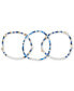 ფოტო #2 პროდუქტის Two-Tone 3-Pc. Set Star & Mixed Bead Stretch Bracelets