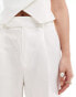 Фото #3 товара Mango tailored straight leg co-ord trousers in white