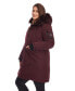 Фото #2 товара Plus Size Laurentian Long Parka Winter With Faux Fur Hood