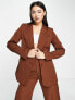 Фото #1 товара Missyempire relaxed blazer co-ord in chocolate