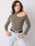 Фото #2 товара Женский свитер с открытыми плечами TW-BZ-OB010.25-хаки