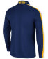 ფოტო #2 პროდუქტის Men's Navy West Virginia Mountaineers 1955 Quarter-Zip Jacket