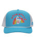 Men's Hello Kitty Rainbow Pool Float Light Blue Foam Trucker Hat - фото #2