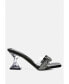 ფოტო #1 პროდუქტის Women's Hiorda Rhinestone Knotted Spool Heel Sandals