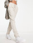 Vero Moda linen blend tapered trousers in stone M - фото #8