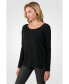 Фото #2 товара J CASHMERE Women's 100% Cashmere Dolman Sleeve Pullover High Low Sweater
