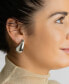 ფოტო #4 პროდუქტის Silver Tarnish Resistant Teardrop Sculptural Stud Earrings