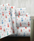 Фото #1 товара Owl Superior Weight Cotton Flannel Sheet Set, Full
