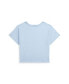 ფოტო #2 პროდუქტის Big Girls Twist-Front Cotton Jersey Short Sleeve T-shirt