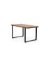 Фото #5 товара Furnish Home Store Berlin 39" Solid Wood Rustic Coffee Cocktail Table For Living Rooms With Shelf