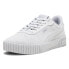 Фото #4 товара Puma Carina 2.0 Sd Lace Up Womens Grey Sneakers Casual Shoes 39494202