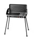 2-in-1 Gas Camping Grill and Stove with Detachable Legs-Black