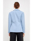Фото #2 товара Women's One Button Fitted Blazer