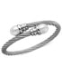 ფოტო #1 პროდუქტის Cultured Freshwater Pearl (10mm) or Onyx Bangle Bracelet in Stainless Steel