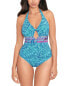 Skinny Dippers Mojito Toffee One-Piece Women's Blue S - фото #1