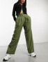 Фото #2 товара ASOS DESIGN seamed high waist trousers in olive