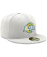 Фото #2 товара Men's White Los Angeles Rams Omaha 59FIFTY Fitted Hat
